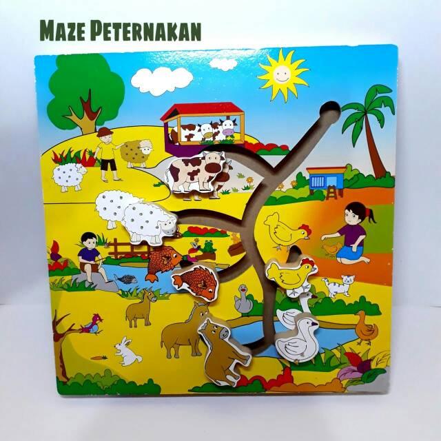 Gambar Mainan Edukasi Farm Maze dari TokoDnD undefined Tokopedia
