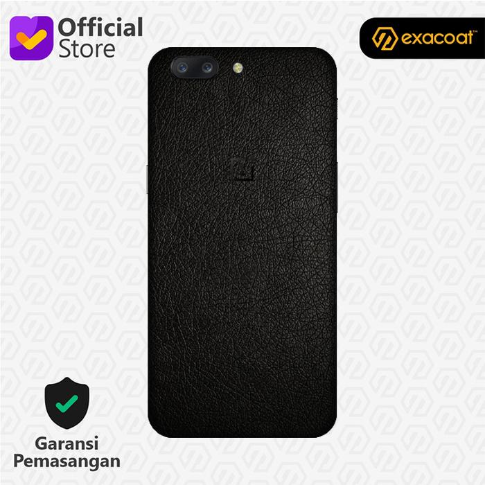 Gambar [EXACOAT] OnePlus 5 3M Skin / Garskin - Leather Black - Model 360 Only dari Exacoat Kota Bekasi Tokopedia