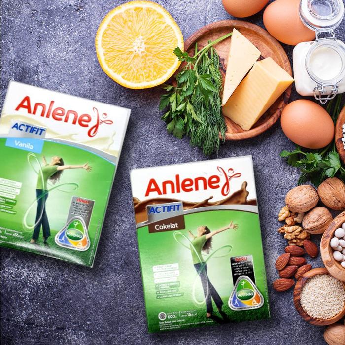 Gambar Anlene ACTIFIT 600gr. Anlene ACTIFIT VANILLA. ANLENE ACTIFIT COKLAT - original dari Pacharelleshop undefined Tokopedia