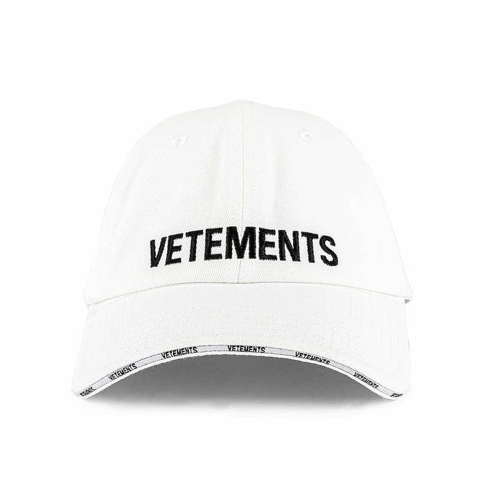 Vetements Embroidered Logo Cap - White 