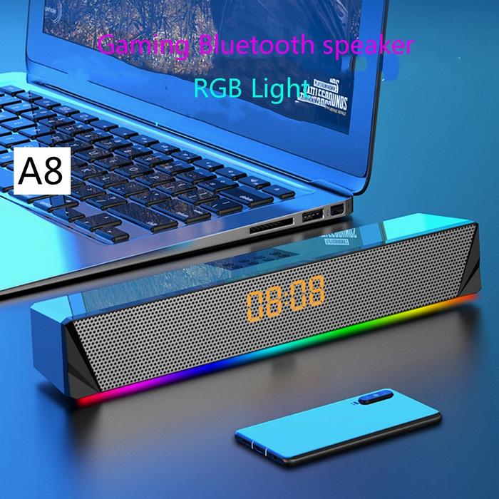 Gambar Speaker Bluetooth RGB with LED lighting and Alarm Clock WIWIPENDA dari Tech Inc. undefined Tokopedia