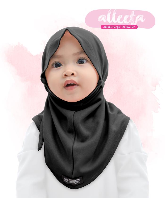 Gambar Jilbab Cutemoslem Alleta-Jilbab Tali Anak XS - Hitam dari Cutemoslem Store undefined Tokopedia