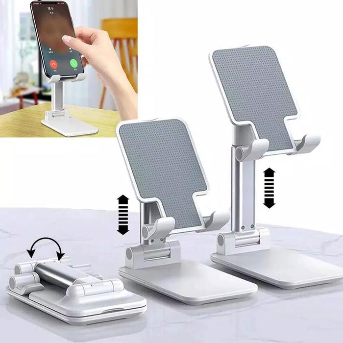 Gambar Phone Holder Lipat Folding Desktop Mobile Phone Holder - Pink dari Jeremy4cu undefined Tokopedia