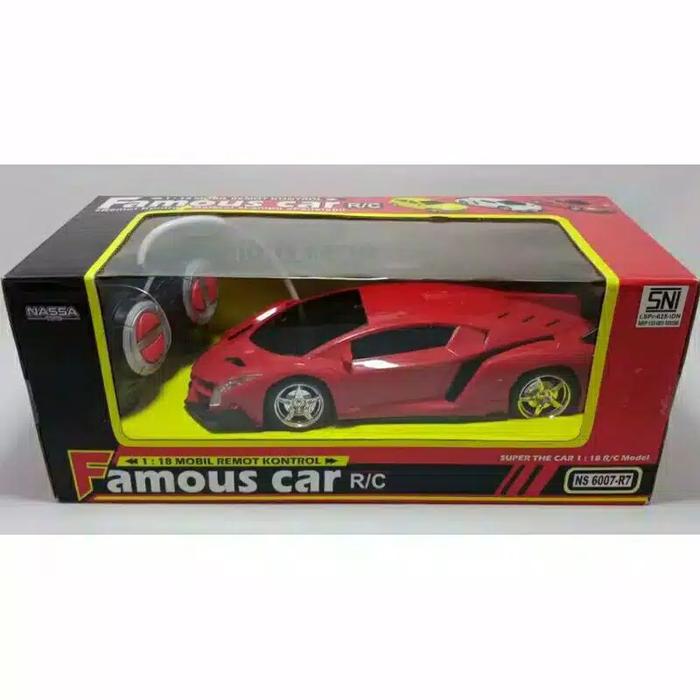 Gambar Rc mobil remote control sedan Lamborgini cas lamborgini R7 - Merah dari PUSAT MAINAN JAYA undefined Tokopedia