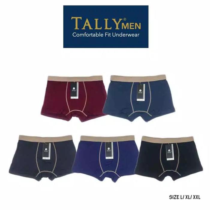 Gambar TALLY CD PRIA BOXER 9008 KATUN POLOS Spandex Nyaman Cowok - Random Warnanya, M dari Sorextally77 undefined Tokopedia