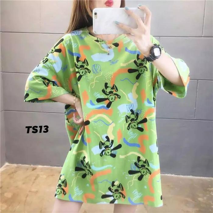 Gambar KAOS OVERSIZE ARCHI ( TIE DYE) TSHIRT WANITA LENGAN PENDEK OVERSIZE - DAVIRA hijau dari mutiara03 undefined Tokopedia