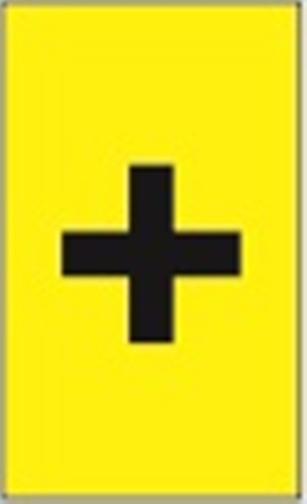 Gambar Critchley K-Type cable Marker Black on Yellow Symbol ( +, .... = ) - symbol 1 dari KOPEGTELSOLO jl. gunung Slamet 19, Kadipiro, Banjarsari undefined Tokopedia