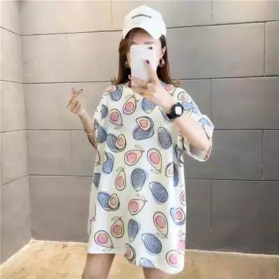 Gambar KAOS OVERSIZE ARCHI ( TIE DYE) TSHIRT WANITA LENGAN PENDEK OVERSIZE - putih alpukat dari mutiara03 undefined Tokopedia