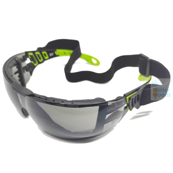 Gambar Kacamata Safety (Bisa dipasangkan strap pada frame) ANSI Z87.1 - GREY HIJAU dari Winter Woods undefined Tokopedia