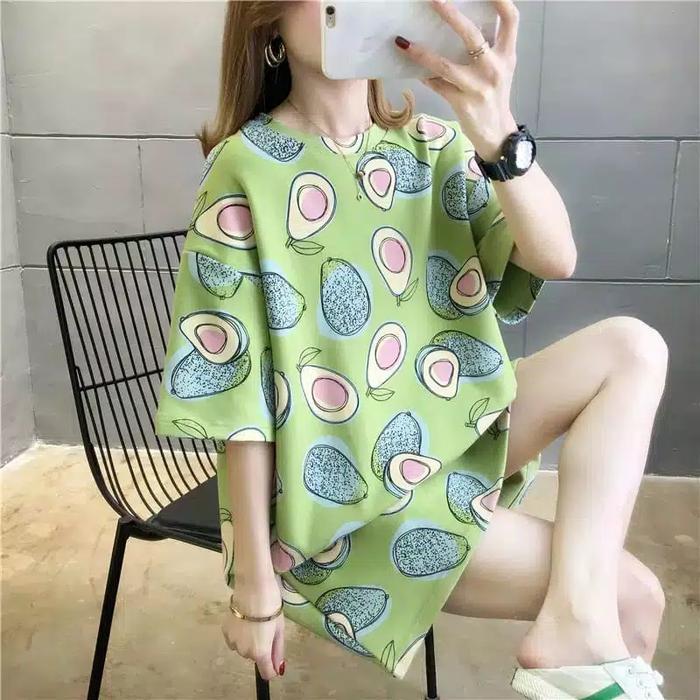 Gambar KAOS OVERSIZE ARCHI ( TIE DYE) TSHIRT WANITA LENGAN PENDEK OVERSIZE - hju alpukat dari mutiara03 undefined Tokopedia