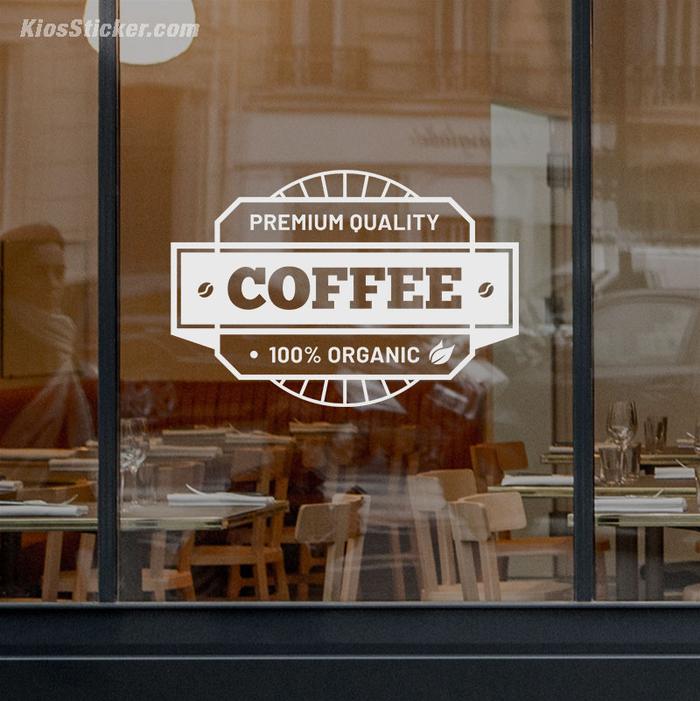 Gambar Cutting Stiker Kaca Kafe QC-18 Sticker Cafe Dinding Kaca Wall - Putih, 57cm x 39cm dari Kios Sticker undefined Tokopedia