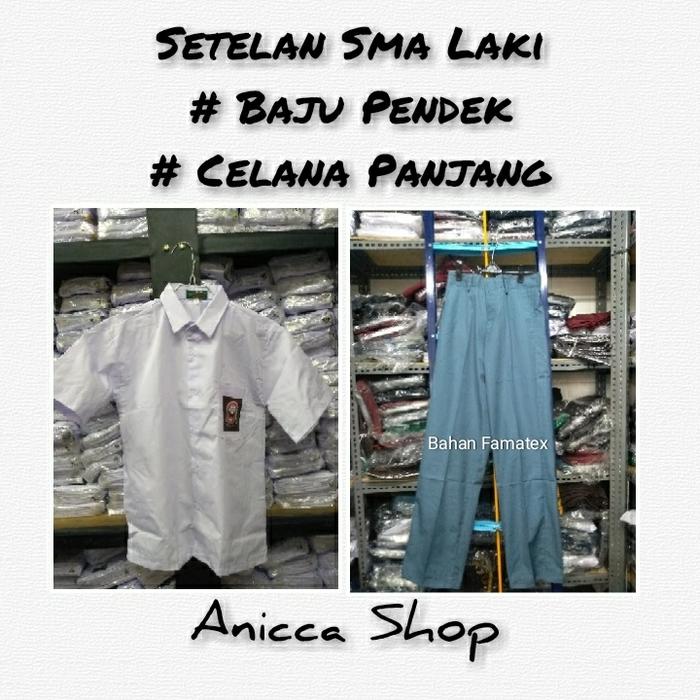 Gambar Setelan sma baju Pendek celana panjang Seragam Sekolah - Kelas 3 dari Anicca Shop undefined Tokopedia