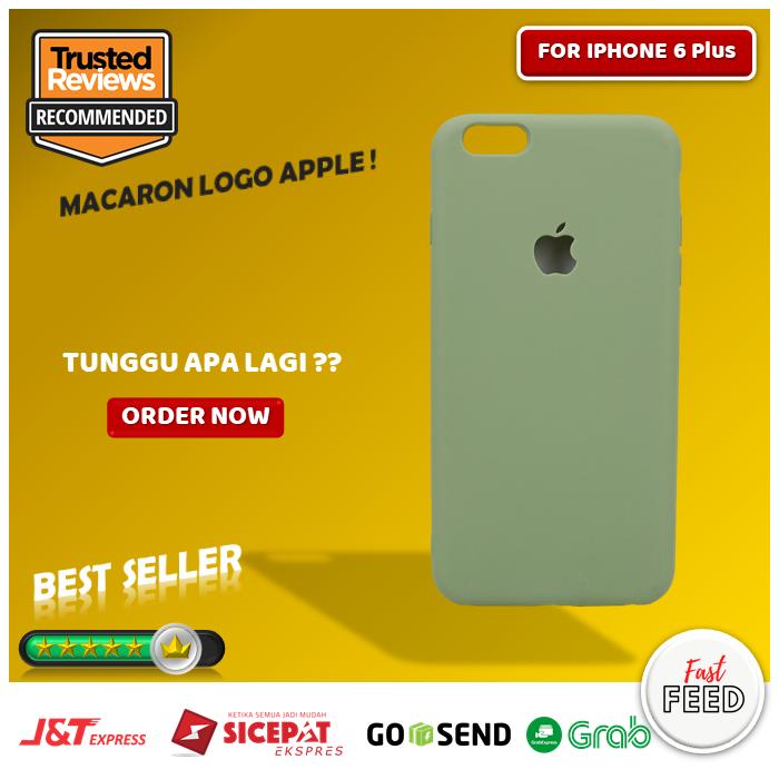 Gambar Case Casing Softcase Premium Original iPhone 6 Plus Macaron Logo Apple - Hijau Muda dari Fast Feed undefined Tokopedia