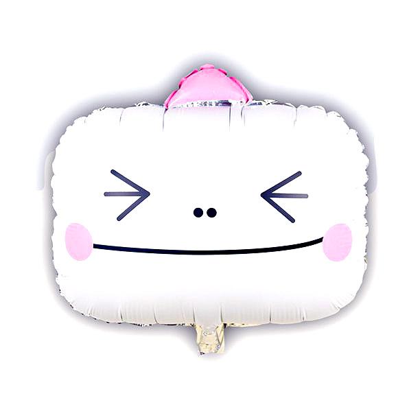 Gambar Scoop Balon Foil Fancy - EmoPutih 50x44 dari Scoop Ideas undefined Tokopedia