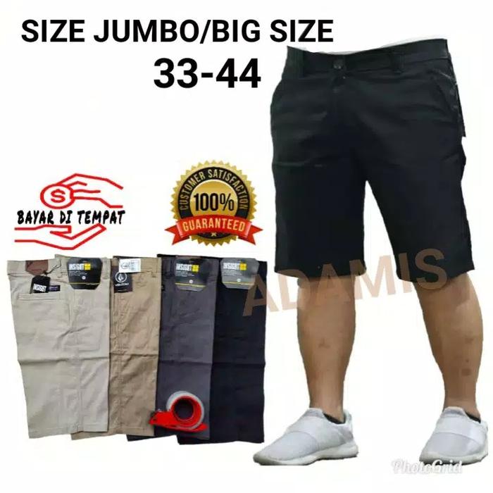 Jual celana pendek pria katun - Hitam 