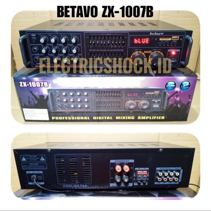 Gambar Amplifier Audio Betavo ZX-1007B dari electricshock.id undefined Tokopedia