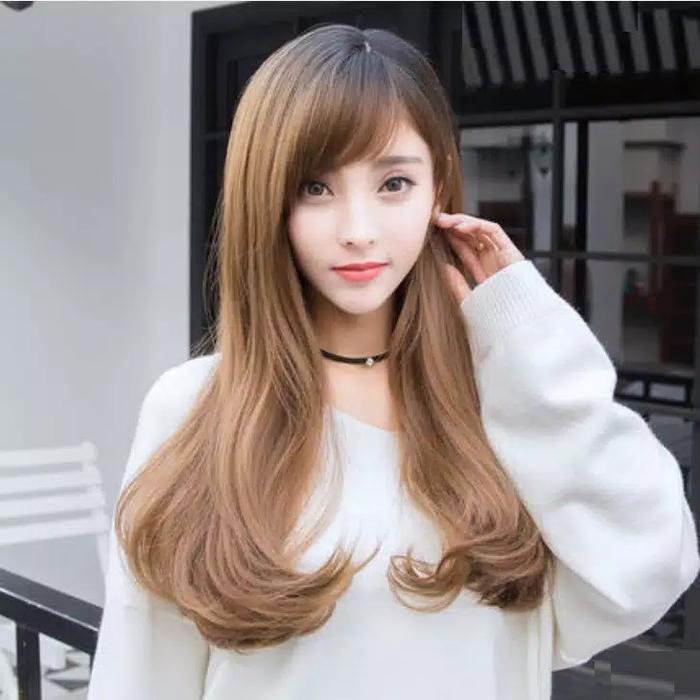 Jual Wig Poni Samping Panjang Wanita Rambut Palsu Wig Panjang Perempuan -  Jakarta Utara - Lookdeloopshop | Tokopedia