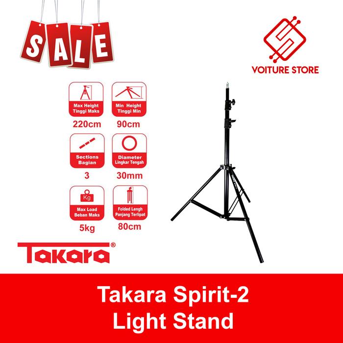 Gambar Light Stand Takara Spirit-2 Lightstand Studio Flash Umbrella dari Voiture Store Official undefined Tokopedia