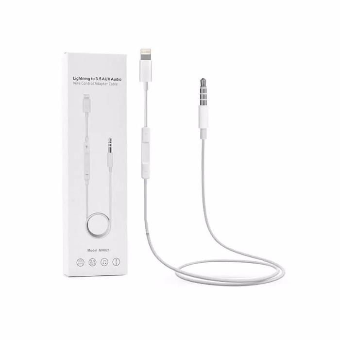KABEL CABLE AUX TOMBOL VOL LIGHTNING 