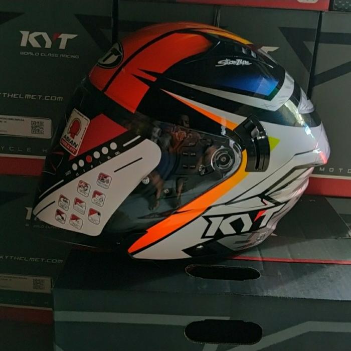 Jual Helm KYT NFJ Simone Corsi white 