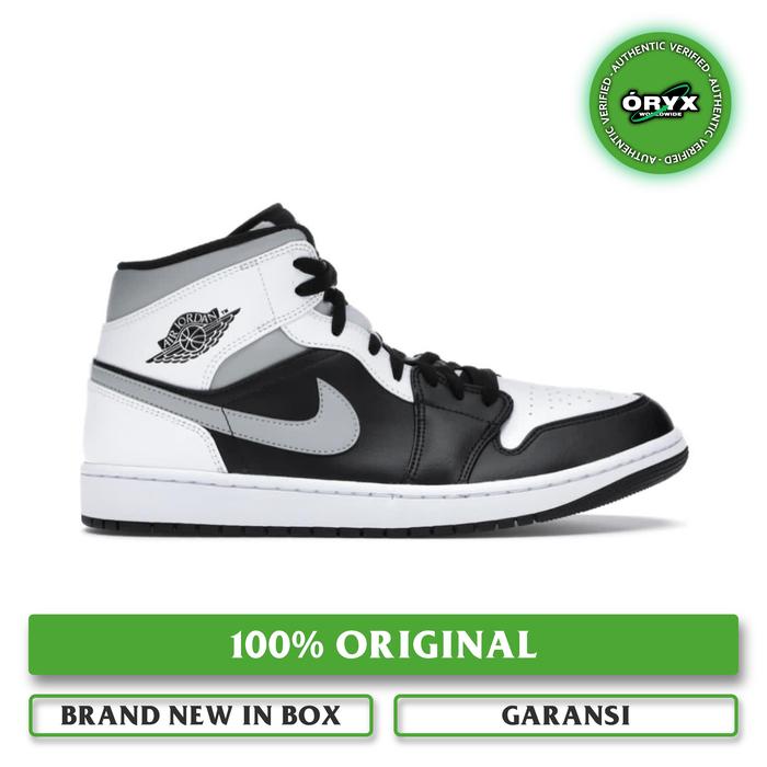 Jual Nike Air Jordan Mid Shadow Black White Smoke Grey 43