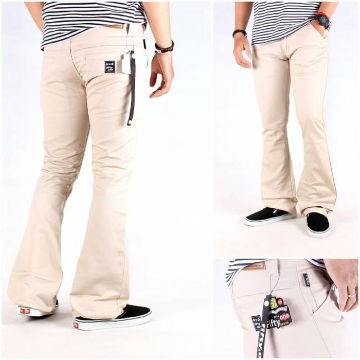Gambar celana cutbray pria - cream, 31 dari WeWork Store undefined Tokopedia