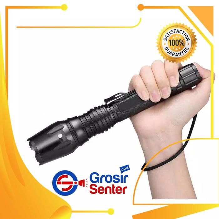 Gambar Senter LED Swat Police Sangat Terang Jarak Jauh Bonus Charger & Batre - Medium dari Grosirpedia.id undefined Tokopedia