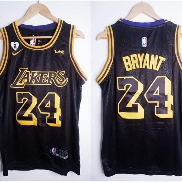 Jual jersey basket jersey murah kobe bryant Lakers #24 Hitam Honor