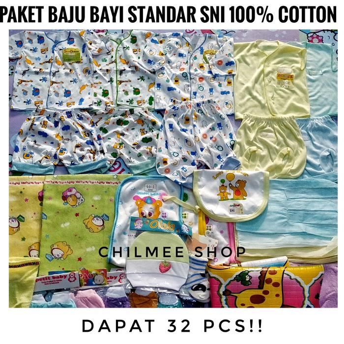 Gambar Paket Baju Bayi 100% Cotton Halus Standar SNI dari Chilmee Projects undefined Tokopedia