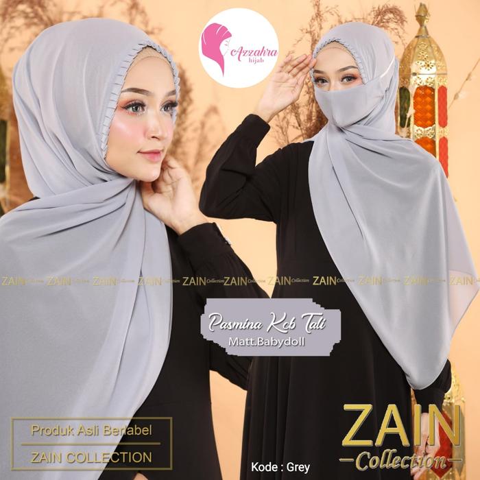 Gambar Pashmina Tali KCB Original Zein Collection - grey dari GOODSAJI FASHION undefined Tokopedia