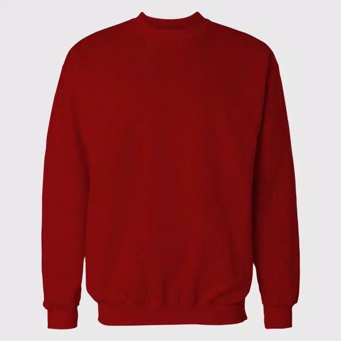 Gambar SWEATER POLOS BASIC WARNA MERAH CABE SIZE M - XXL PRIA & WANITA - Merah, M dari Sweaterhoodiepolosid undefined Tokopedia