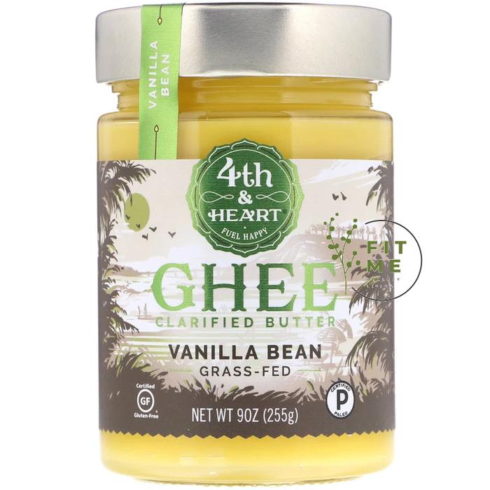 Gambar 4TH & HEART 9 OZ 225 GR GHEE CLARIFIED BUTTER GRASS FED VANILLA BEAN dari FITME.ID undefined Tokopedia