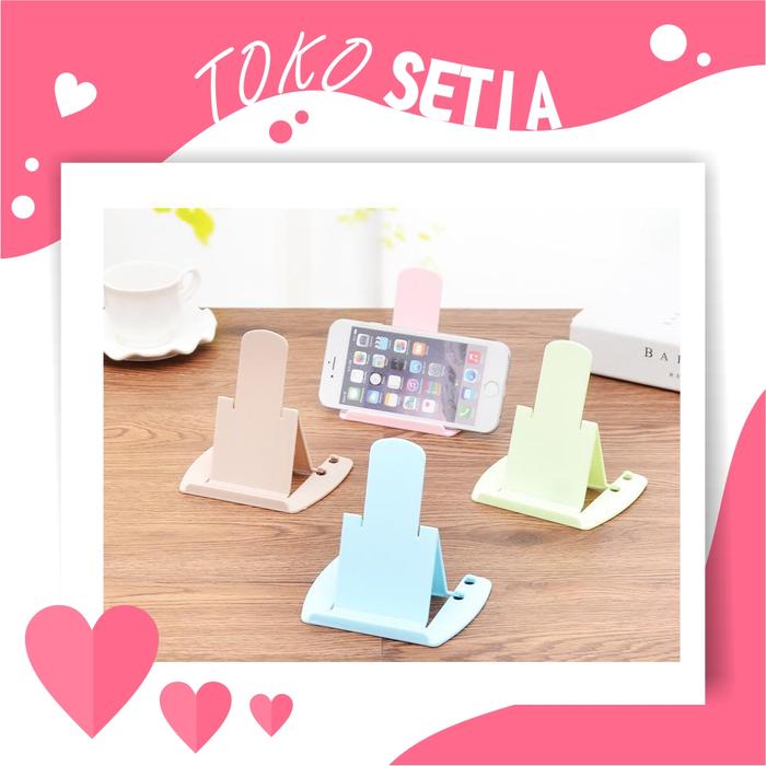 Gambar TOKOSETIA R089 Stand HP Penyangga Hp Lipat Stand Holder Hp Sandaran - Biru dari TOKOSETIA ID undefined Tokopedia