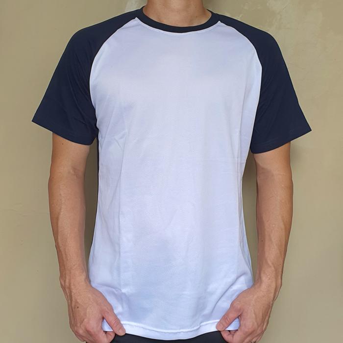 Gambar Sablon Kaos Custom Kaos Raglan Kualitas Premium - Biru Dongker, L dari MAGNUMCUSTOM undefined Tokopedia