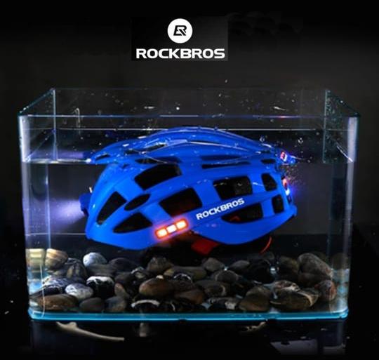 Gambar Helm Sepeda Lampu LED Light ORIGINAL Bike Helmet ROCKBROS ZN1001 - Biru dari Swag Way Official undefined Tokopedia