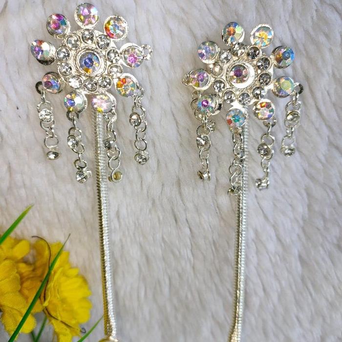 Gambar CUNDUK MENTUL KEMBANG GOYANG TUSUK KONDE SANGGUL PENGANTIN JAWA SUNDA - Silver dari HANVESIESHOP undefined Tokopedia