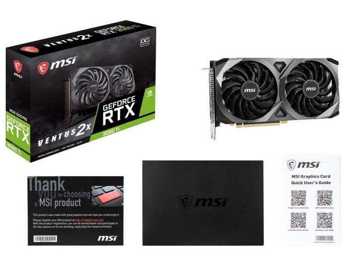 【中古】MSI VENTUS 2X GeForce RTX 3060 Ti MSI 〔中古〕GeForce RTX 3060Ti VENTUS 2X OC（中古保証1ヶ月間