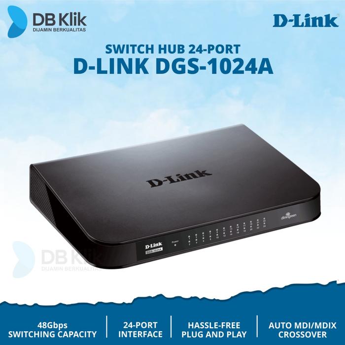 Hub Switch Dlink 24P DGS 1024A