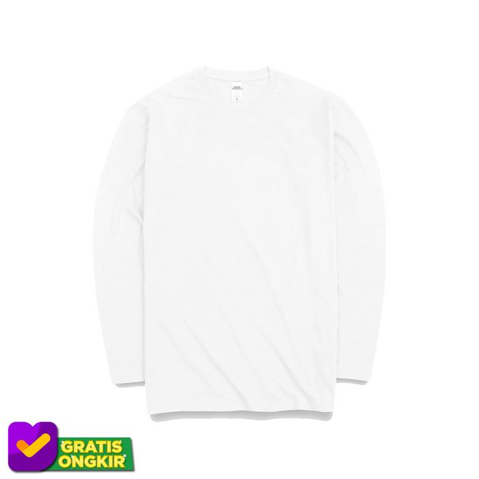Gambar Human Greatness T-shirt Long Sleeve White - L dari Human Greatness Labs Kota Bandung Tokopedia