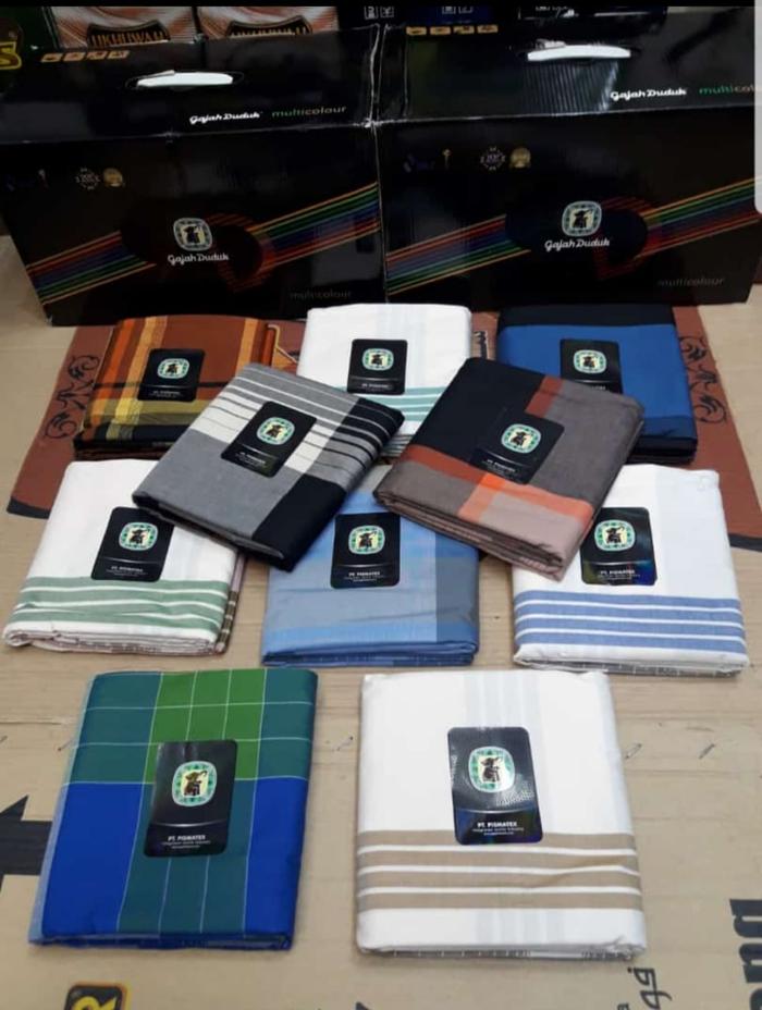 Gambar Sarung Gajah Duduk Multicolour grosir dari Makmur Tanah Abang undefined Tokopedia