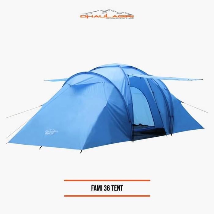 Gambar tenda camping dhaulagiri fami 36 6P hiking outdoor not naturehike cod - Biru dari Kingdom_adventure undefined Tokopedia
