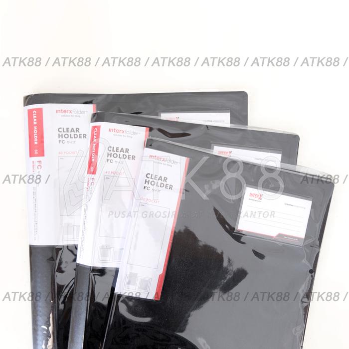 Gambar Clear Holder / Display Books Folio 20 Pockets - Inter X Folder - Biru dari Pusat Grosir ATK 88 undefined Tokopedia