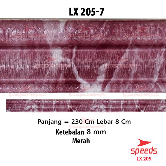 Gambar SPEEDS Wallpaper Dinding Dekorasi Anak Wall Sticker Karakter 205-5 - 230cm LIS MERAH dari Speedshome undefined Tokopedia