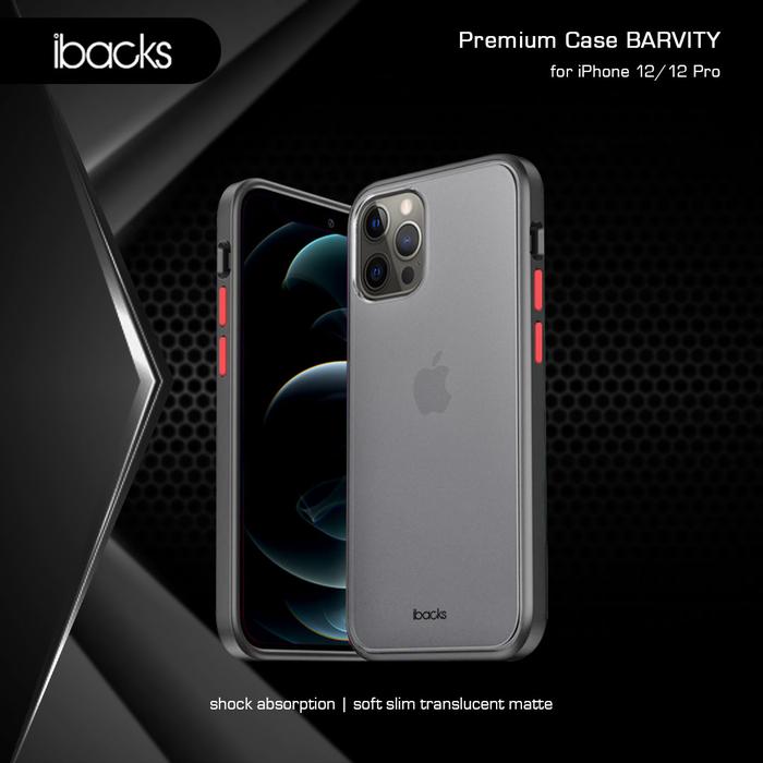 Gambar Ibacks Barvity Premium Case for Iphone 12 Compatible 12 Pro - Biru dari Ibacks Official Kota Administrasi Jakarta Utara Tokopedia
