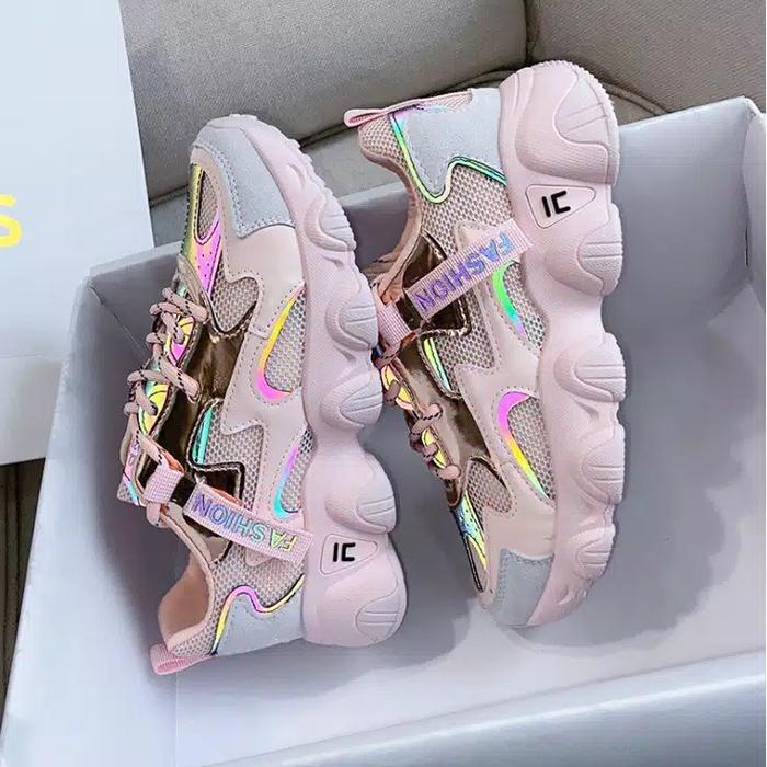 Gambar SAV Shop Fashion Sepatu Sneakers Korea Wanita Import D104 - PINK, 36 dari SAV&#39;store undefined Tokopedia