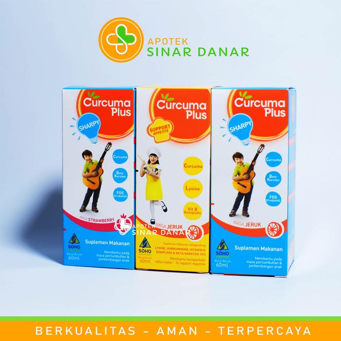 Gambar CURCUMA PLUS SHARPY 60ml - Strawberi dari APOTEK SINAR DANAR undefined Tokopedia