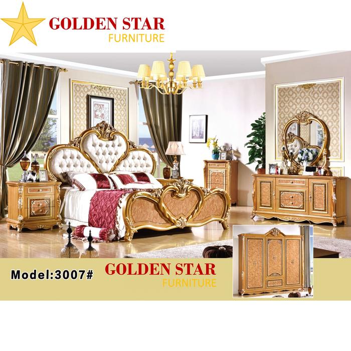 Gambar Kamar Set Pengantin Ranjang Tempat Tidur Ukir Klasik Eropa Mewah Impor dari Golden Star Furniture undefined Tokopedia