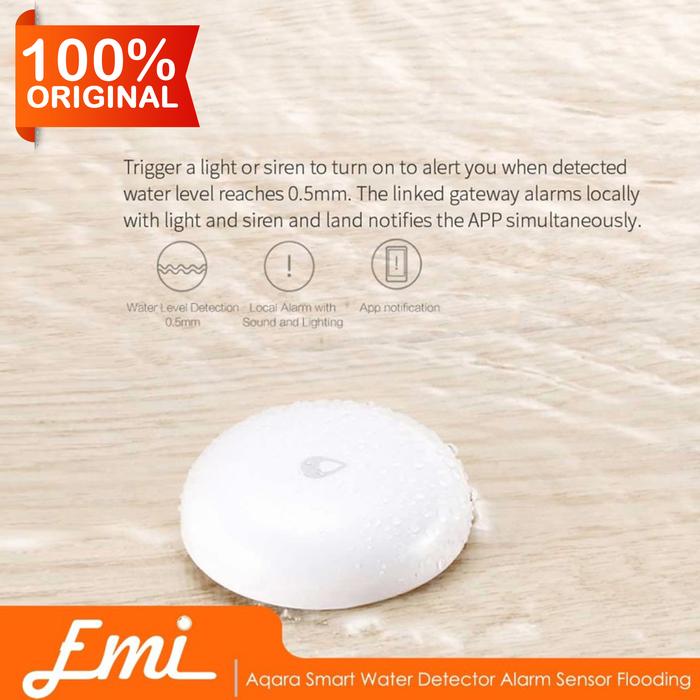 White Xiaomi Aqara SJCGQ11LM Smart Home Water Sensor APP Monitoring Remote Alarm White Xiaomi Aqara SJCGQ11LM Smart Home Water Sensor APP Monitoring Remote Alarm