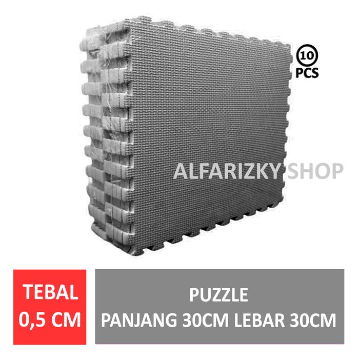 Gambar MATRAS PUZZLE ALAS LANTAI KARPET BERMAIN 30x30x0,5 ABU-ABU TUA - Abu-Abu Tua dari ALFARIZKY SHOP COLLECTION undefined Tokopedia