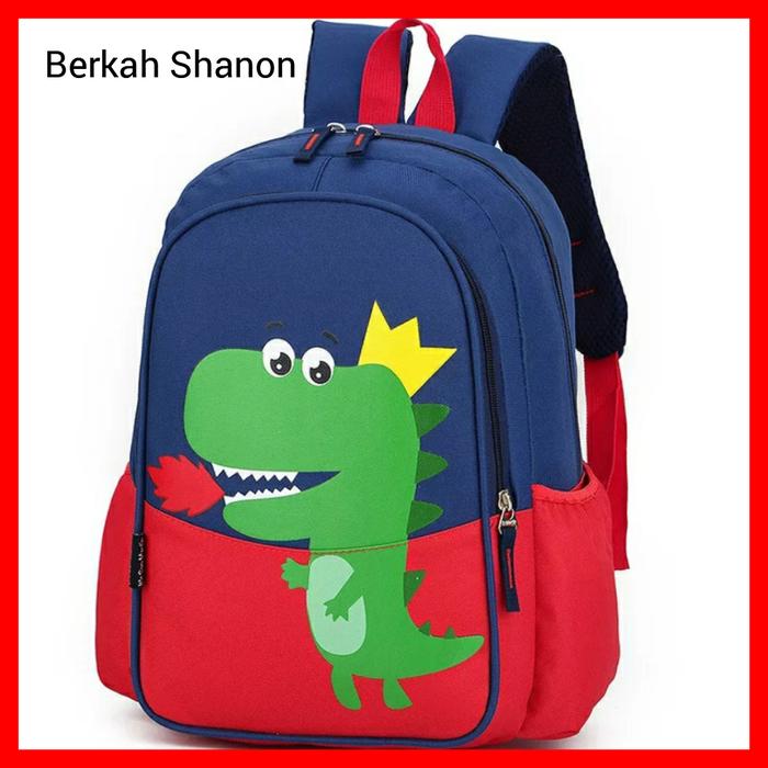 Gambar Tas Sekolah Anak Laki Laki Karakter Dinosaurus Lucu Murah Terbaru - Merah dari BerkahShanon undefined Tokopedia